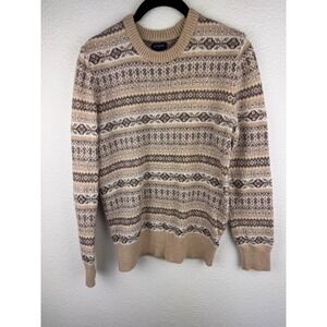 J. Crew Factory Beige Patterned Sweater
